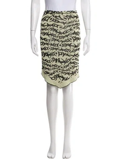 Pre-owned Paloma Wool Printed Knee-length Skirt In Green