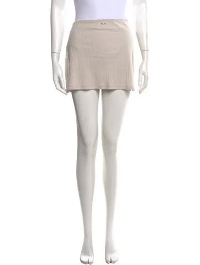 Pre-owned Paloma Wool Printed Mini Skirt In Neutrals