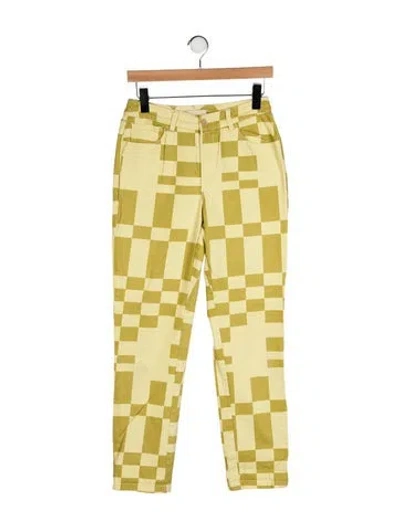 Pre-owned Paloma Wool Printed Skinny Leg Pants In Multi