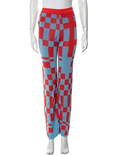 Pre-owned Paloma Wool Printed Straight Leg Pants In Multi