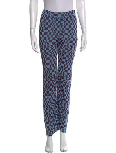 Pre-owned Paloma Wool Printed Straight Leg Pants In Multi