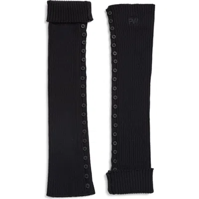 Paloma Wool Prior Extrafine Merino Wool Leg Warmers In Black