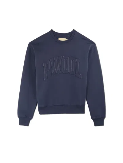 Paloma Wool Pwool Sweatshirt Woman Navy In Cotton In Blue