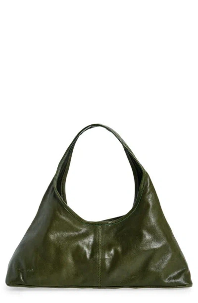 Paloma Wool Querida Leather Hobo Bag In Khaki