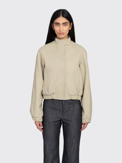 Paloma Wool Raim Elasticated-waist Leather Jacket In Neutral
