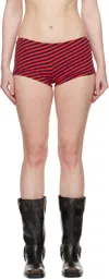 Paloma Wool Striped Shorts In Red