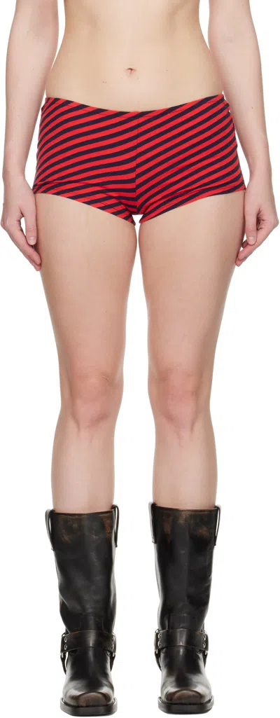 Paloma Wool Striped Shorts In Red