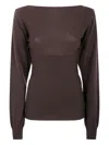 Paloma Wool Button-up Long-sleeve Sweater In Brown
