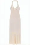Paloma Wool Ribbed Knit Midi Dress In Neutral