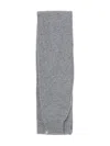 Paloma Wool Ribbed-trim Scarf In Gray
