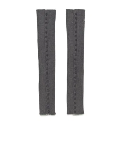 Paloma Wool Ribbon-knit Leg Socks In Black