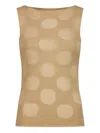 Paloma Wool Rory Patterned Sleeveless Top In White