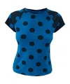 Paloma Wool Round Neck Short Sleeve T-shirt In Blue