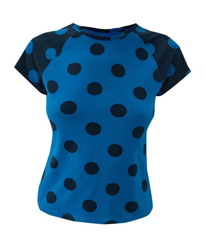 Paloma Wool Round Neck Short Sleeve T-shirt In Blue