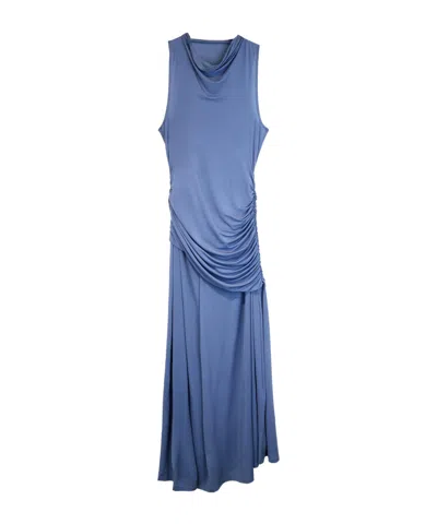 Paloma Wool Round Neck Sleeveless Dress In Blue