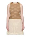 Paloma Wool Round Neck Sleeveless Vest In Brown