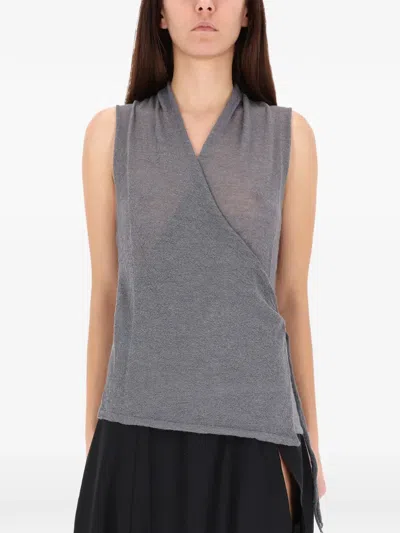 Paloma Wool Grey Alpaca Wool Top In Gray
