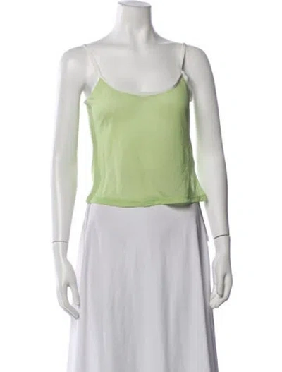 Pre-owned Paloma Wool Scoop Neck Sleeveless Top In Green