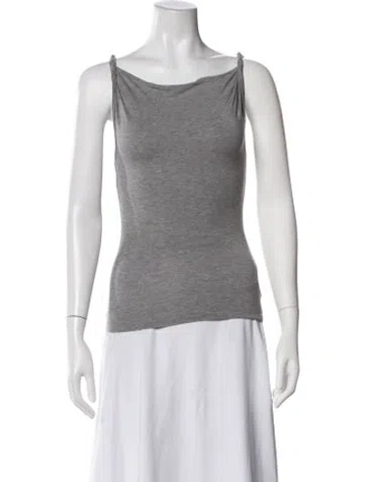 Pre-owned Paloma Wool Scoop Neck Sleeveless Top In Grey