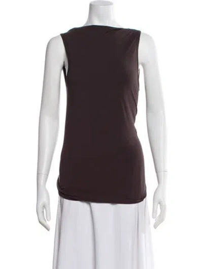 Pre-owned Paloma Wool Scoop Neck Sleeveless Top W/ Tags In Brown