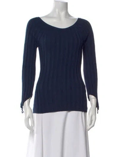 Pre-owned Paloma Wool Scoop Neck Sweater In Blue