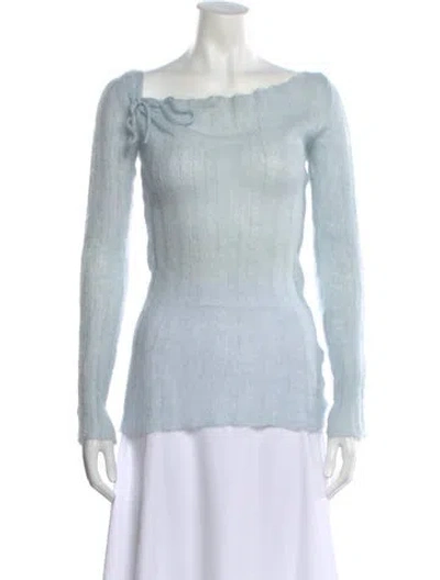 Pre-owned Paloma Wool Scoop Neck Sweater In Blue