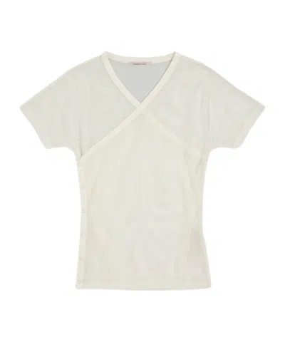 Paloma Wool See-through Mesh T-shirt In Neutral