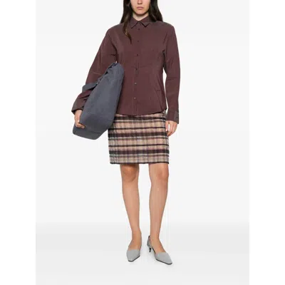 Paloma Wool Sento Pinstripe-pattern Shirt In Brown