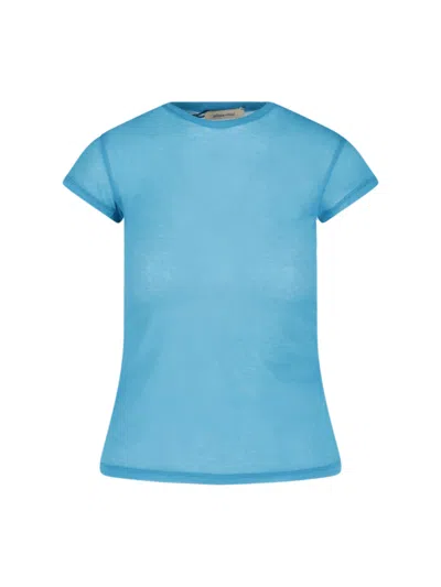 Paloma Wool Sheer Fitted T-shirt In Blue