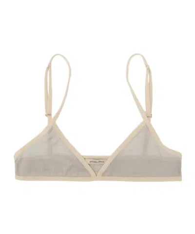 Paloma Wool Sheer Triangle Bralette In Gray