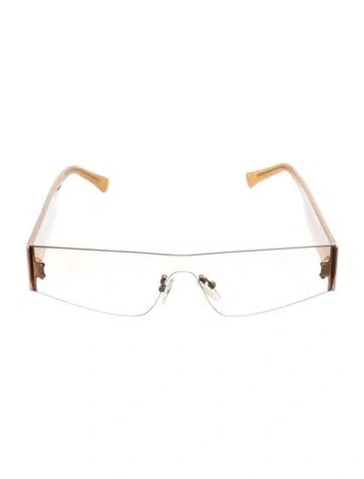 Pre-owned Paloma Wool Shield Clear Sunglasses In Neutral