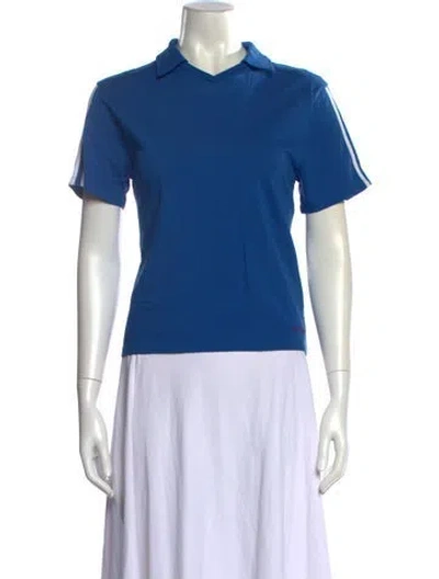 Pre-owned Paloma Wool Short Sleeve Polo In Blue