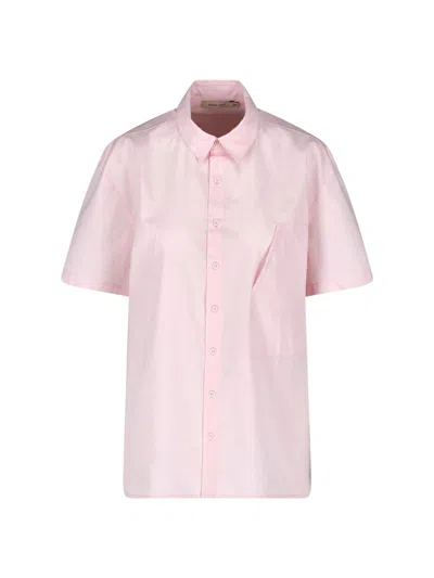 Paloma Wool Short-sleeved Light Pink Shirt