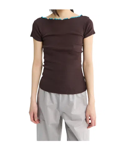 Paloma Wool Short-sleeved Top In Brown