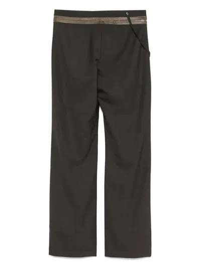 Paloma Wool Side Zip Casual Pants In Brown