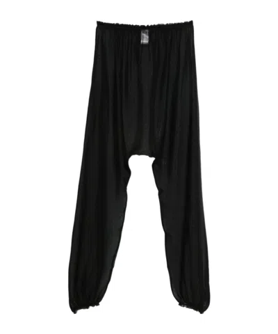 PALOMA WOOL SILK PALAZZO TROUSERS