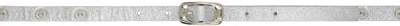Paloma Wool Silver Snaps Belt In 810 Silver
