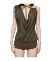 Paloma Wool Khaki Byblos Camisole In Brown