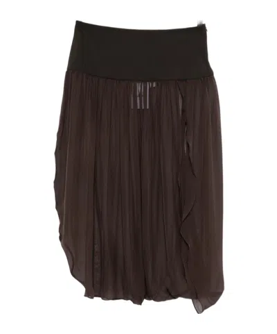 Paloma Wool Slit Detail Midi Skirt In Brown