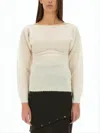 Paloma Wool Soft Boat Neck Sweater With Delicate Texture In Multi