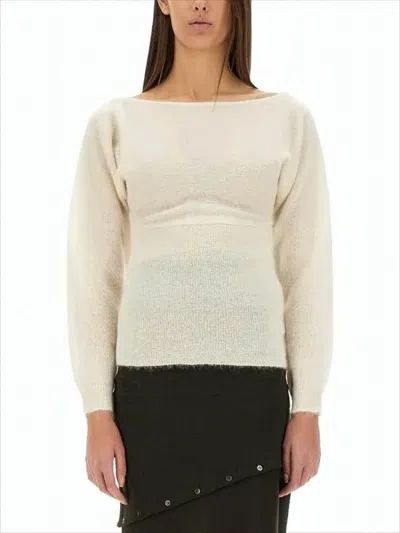 Paloma Wool Soft Boat Neck Sweater With Delicate Texture In Multi