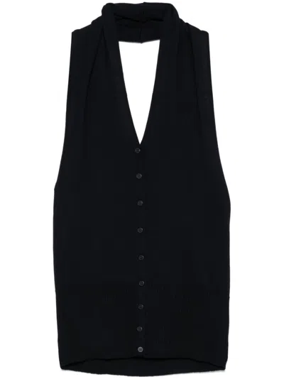 Paloma Wool Navy Sola Tank Top In Blue