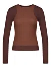 Paloma Wool Sombrita Colorblock Organic Cotton Jersey T-shirt In Brown
