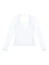 Paloma Wool Camille Layered Stretch Cotton Top In White