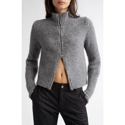 Paloma Wool Stadium Intarsia Zip Cardigan<br> In Grey