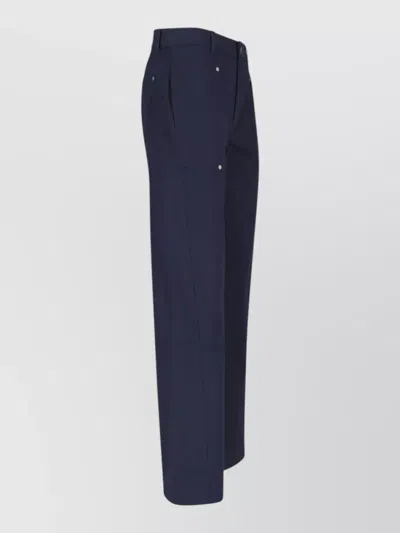 Paloma Wool Straight Leg Pants Belt Loops Pockets In Blue