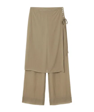 Paloma Wool Straight-leg Casual Pants In Brown