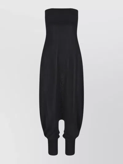Paloma Wool Strapless Loose Fit Loungewear Elastic Cuffs In Black