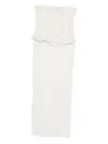 Paloma Wool Strapless Pleated Dress In White