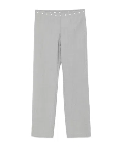 Paloma Wool Striped Casual Pants In Gray